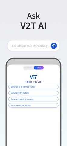 Voice to Text - Transcribe V2T iPhone screenshot