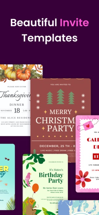 Invitation Maker - Card Maker Screenshot 2 of 9