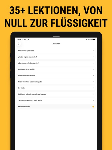 Spanische Sprache Übungen iPad screenshot