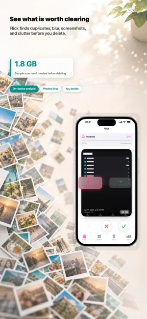 Flick - Swipe Photo Cleaner screenshot 1