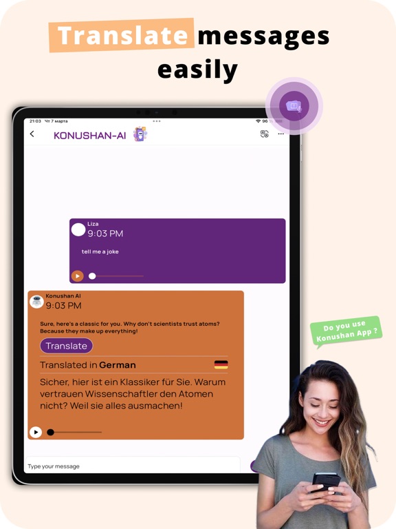 Konushkan: Language Exchange iPad screenshot 6 - Social Networking app