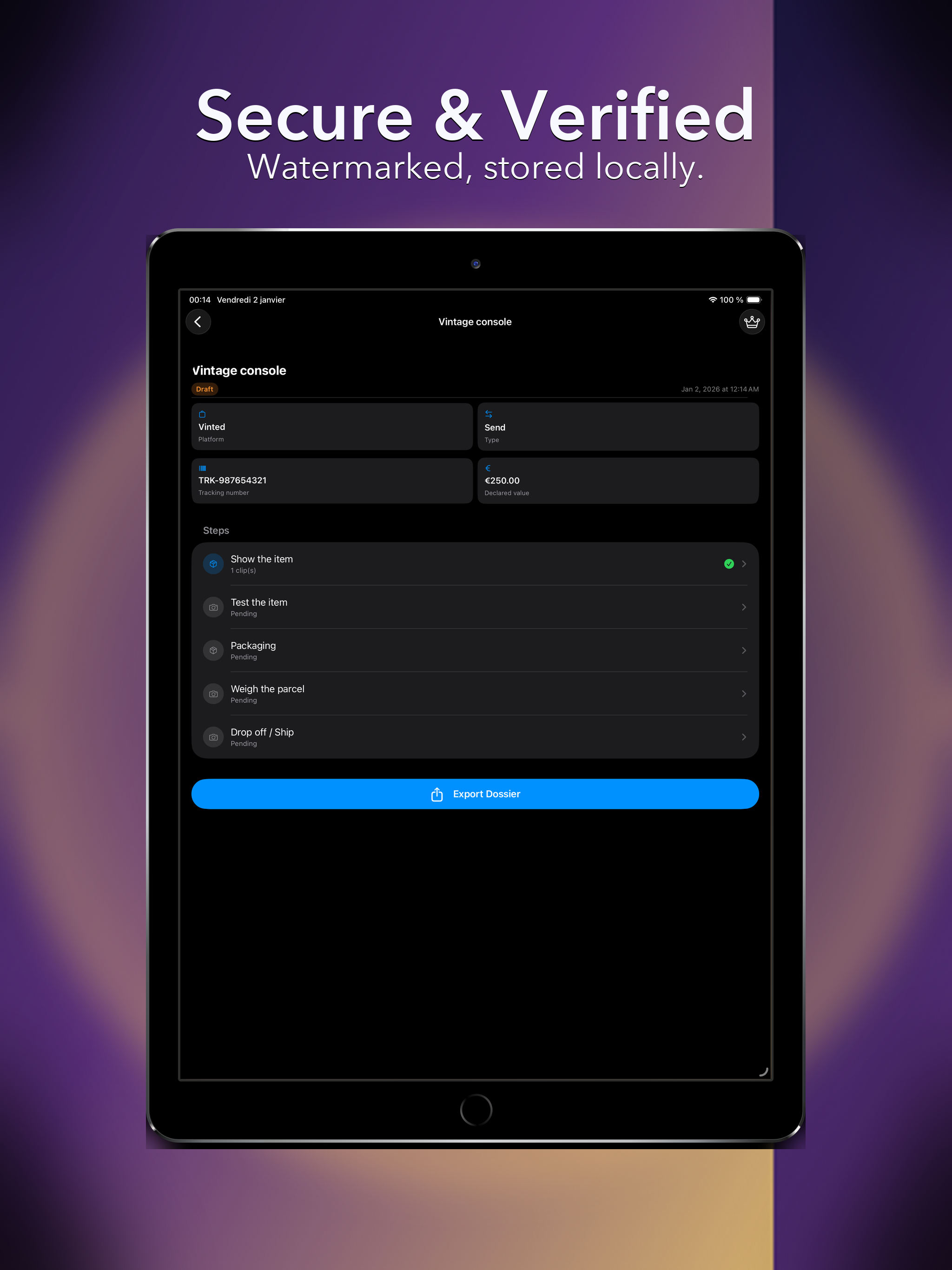 ParcelProof screenshot 7