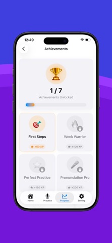VoiceLift - AI Speaking Coach iPhone screenshot