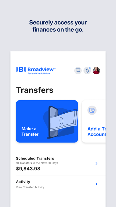 Broadview FCU Mobile App screenshot