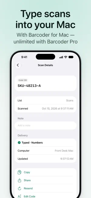 Barcoder - Pro Barcode Scanner screenshot 4