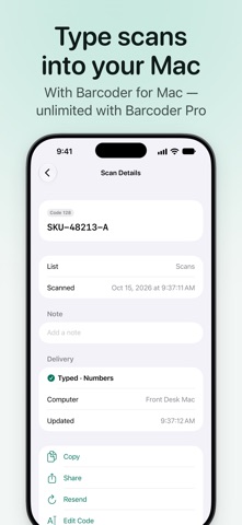 Barcoder - Pro Barcode Scanner screenshot 4