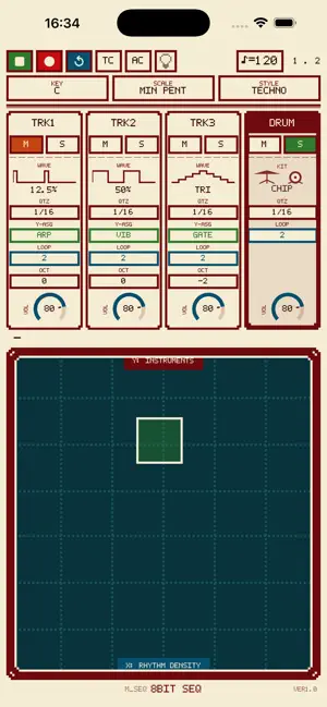 M_SEQ - 8bit Sequencer screenshot 2