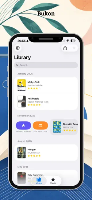 Bukon - Book Tracker screenshot 1