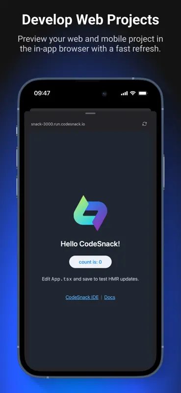 CodeSnack IDE screenshot 6 of 9