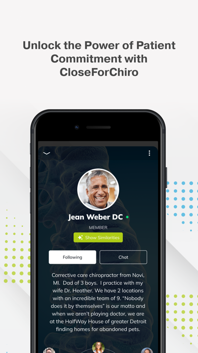 CloseForChiro iPhone screenshot 2 - Social Networking app