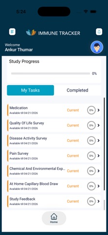 ImmuneTracker screenshot
