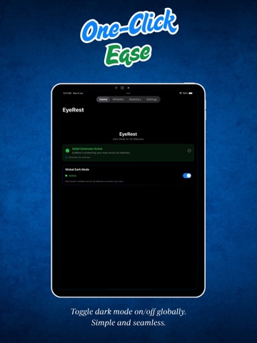 Dark Mode for Safari - EyeRest iPad screenshot