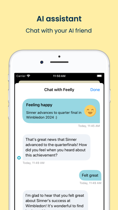 Feelly - Daily Mood Journal Screenshot