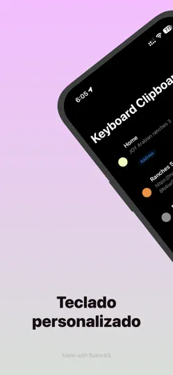 Captura de pantalla de Keyboard Clipboard en iPhone 2