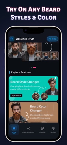 Ai Beard Style & Color Try On iPhone screenshot