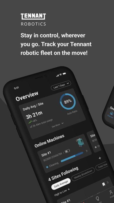 Screenshot 1 of Tennant Robotics App