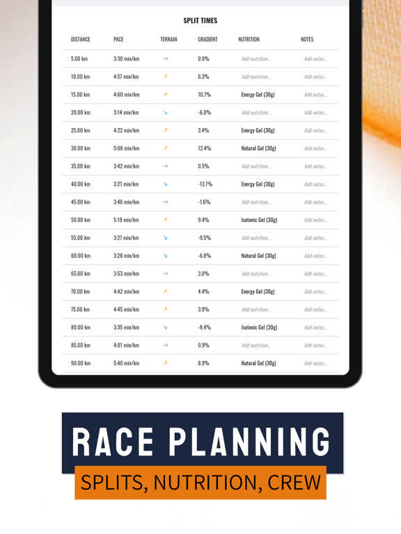 SkyPacer: Pace Calculator iPad screenshot