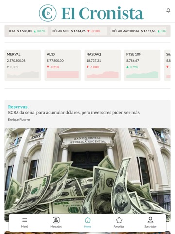 El Cronista iPad screenshot 6