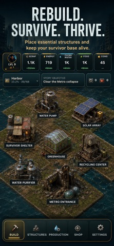 After the Flood: Idle Rebuild iPhone screenshot