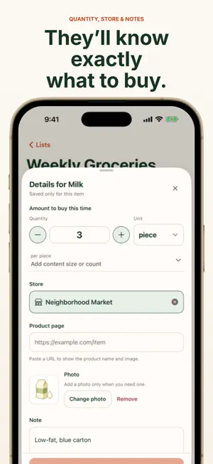 Lisli: Grocery List Reminder screenshot 4