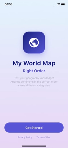 【My World Map: Right Order】のストアスクリーンショット 1