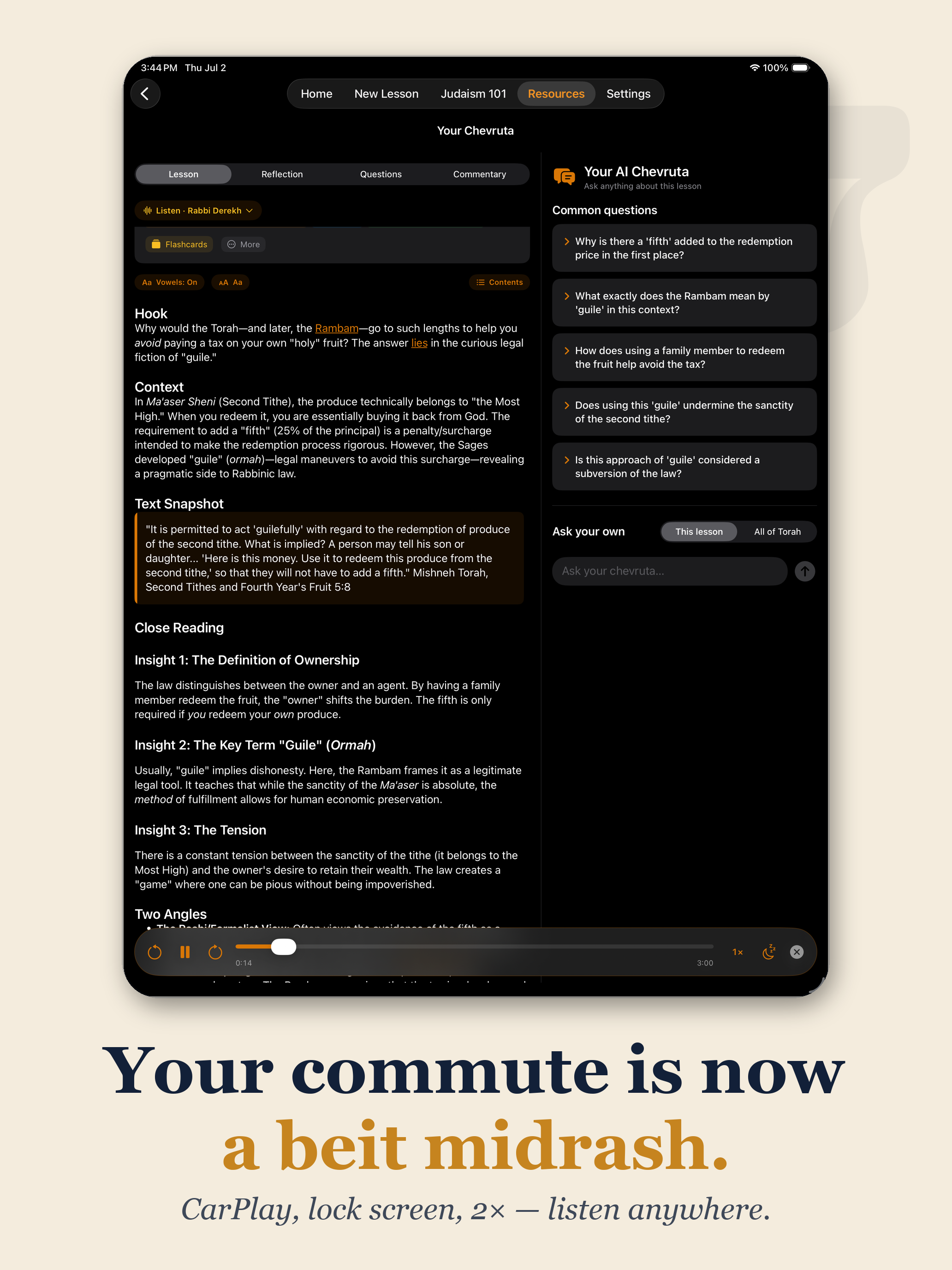 Derekh Learning: Daily Torah screenshot 19