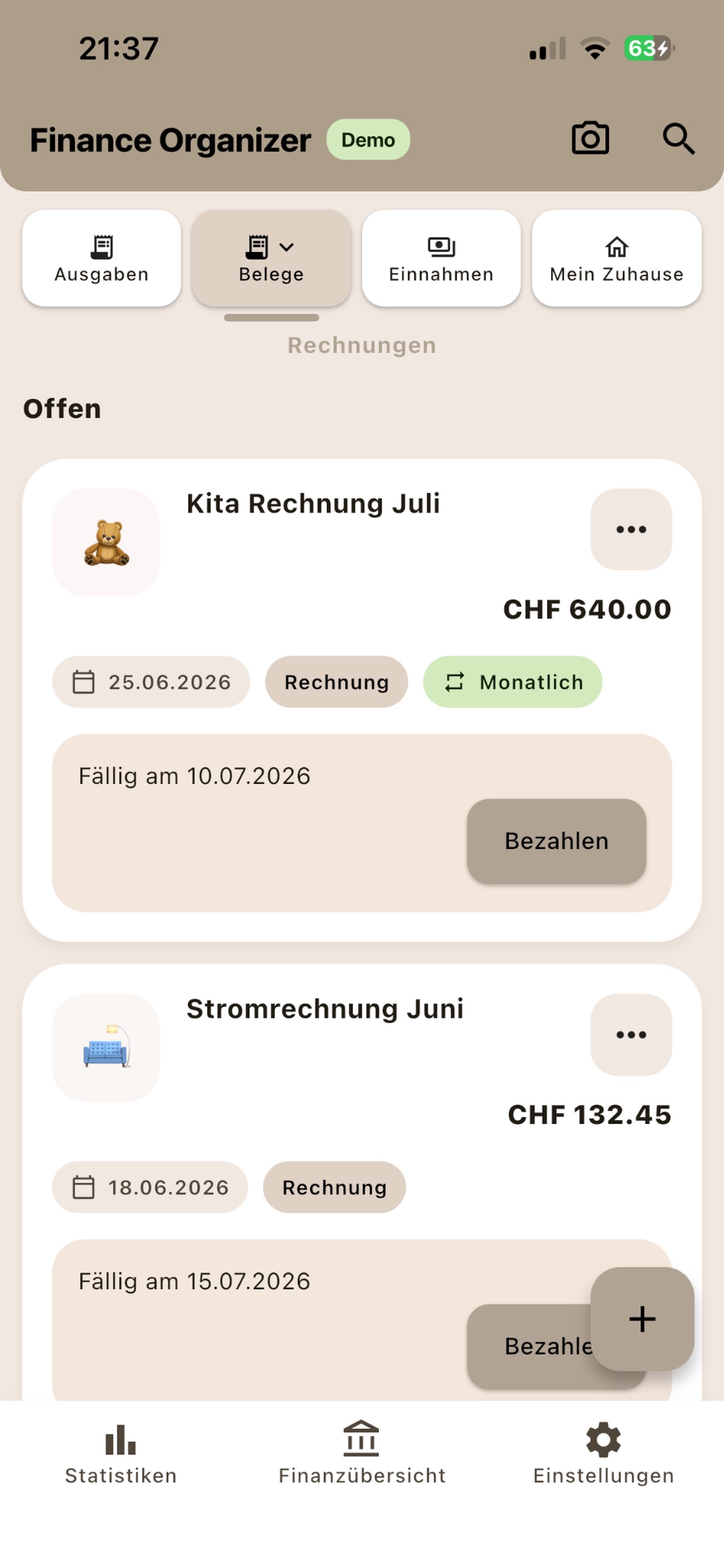 Screenshot 3 of Finance Organizer