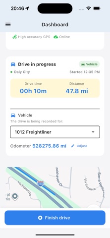IFTA calculator - Driver App iPhone screenshot