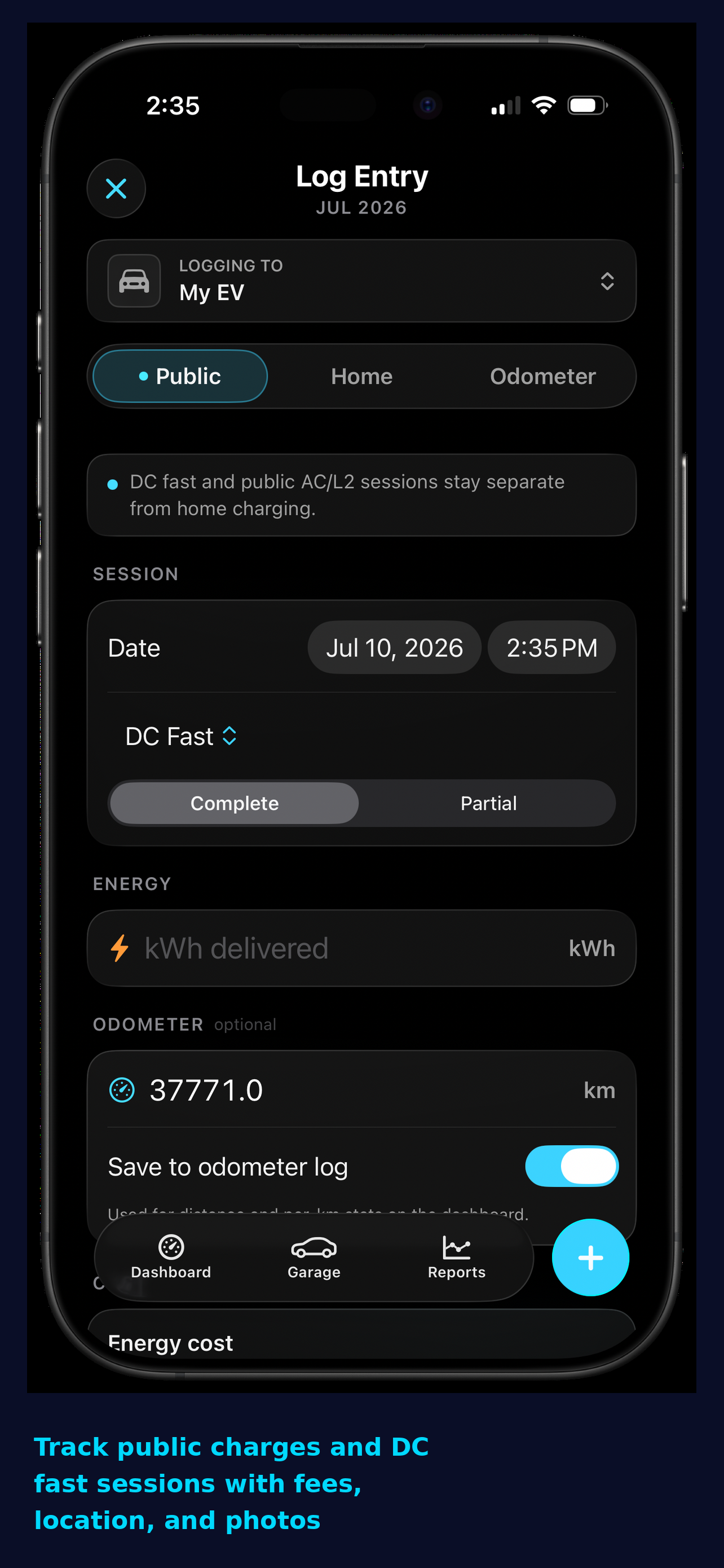 VoltSlide: EV Cost Tracker screenshot 3