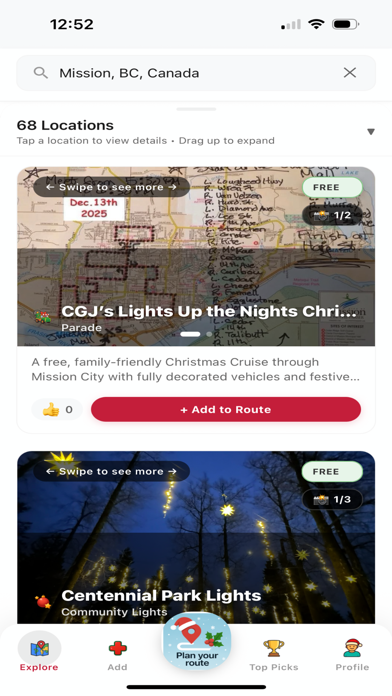 Christmas Light Map screenshot