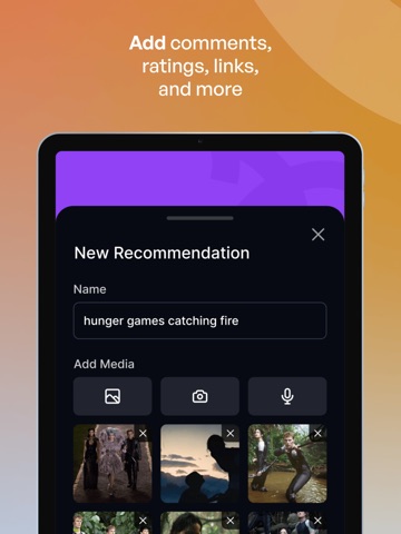 Recapp App iPad screenshot