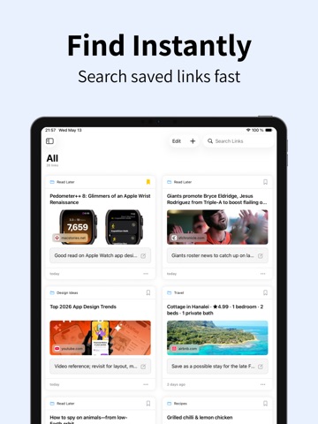 Link Bucket – Links Organized iPad screenshot