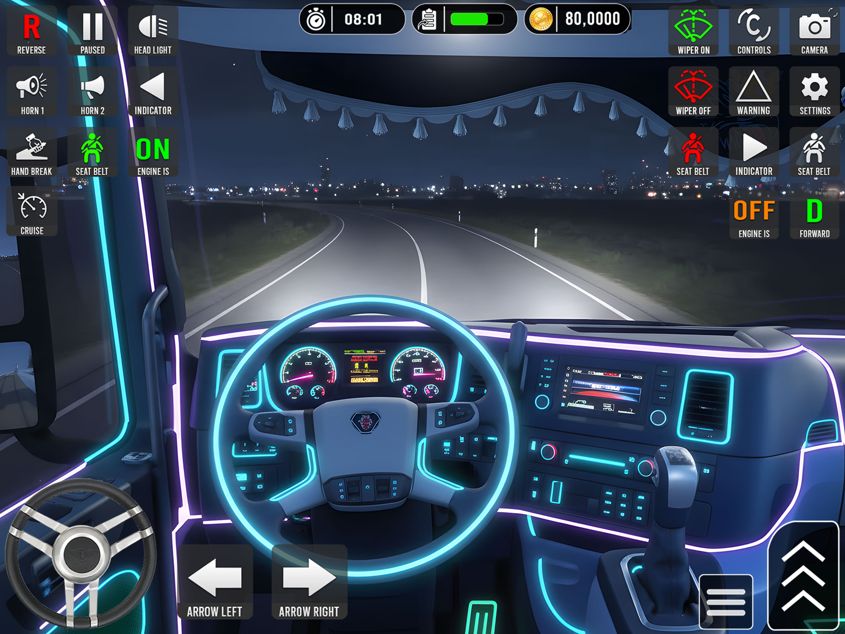 Long Route Driving Journey