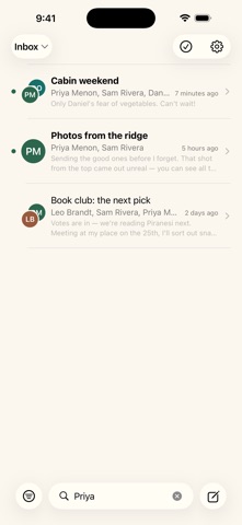 Zirbe — Email as Chat Screenshot 3 of 3
