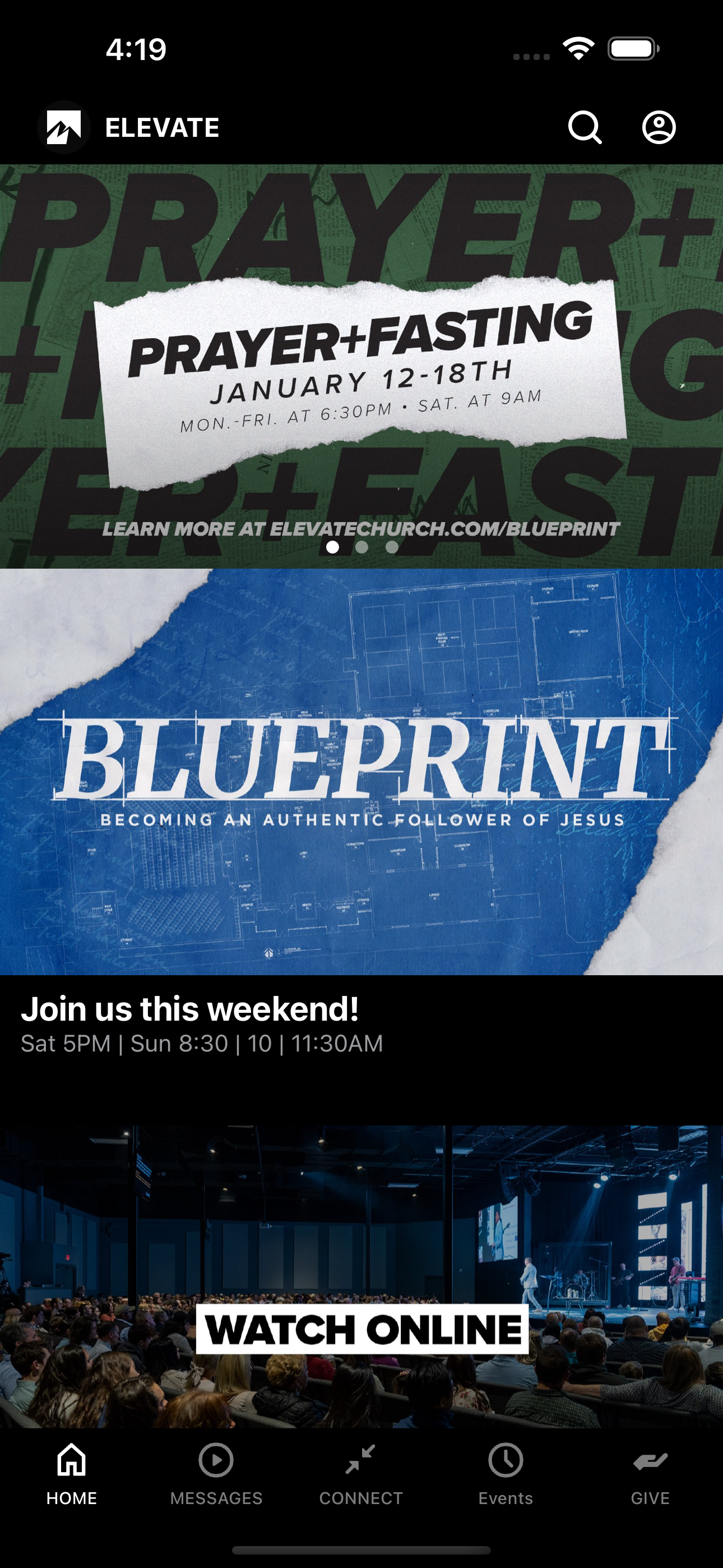 The Elevate Church App