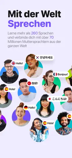 Screenshot von HelloTalk - Sprachen Lernen auf dem iPhone 1