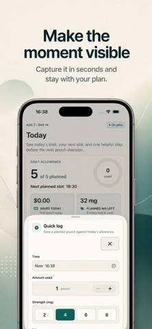 QuitNicPouches Tracker screenshot
