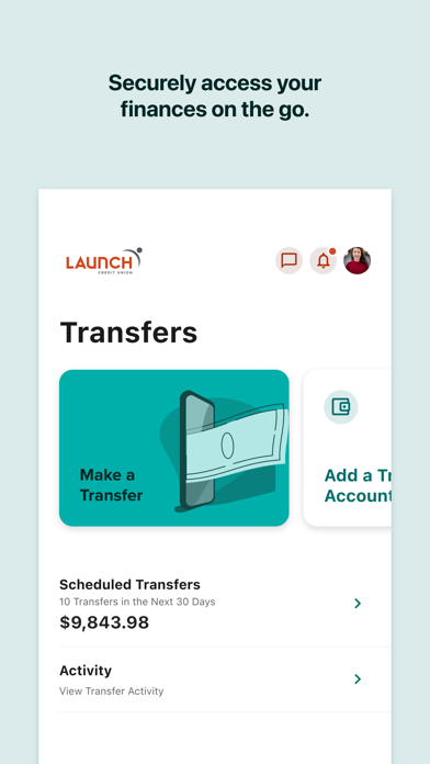 Launch Credit Union Screenshot