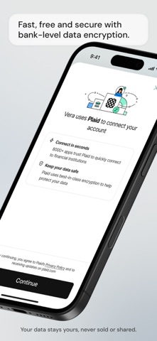 Vera AI, Money Made Personal iPhone screenshot