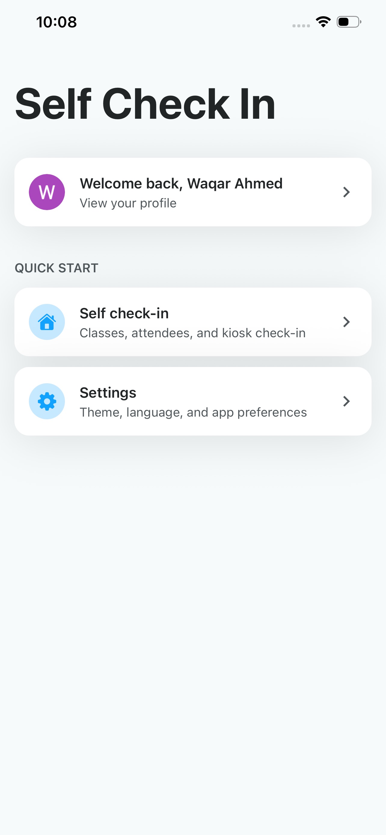 Screenshot 1 of IN2: Self Check In
