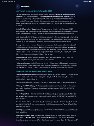 LSAT Ready iPad screenshot