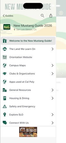 Cal Poly Orientation iPhone screenshot