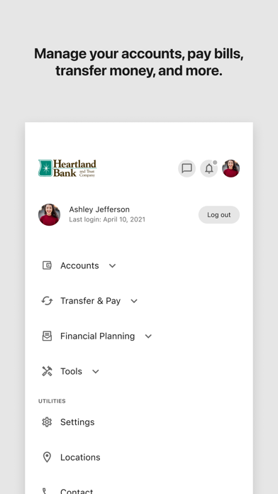 Heartland Bank Mobile Banking iPhone screenshot 5 - Finance app