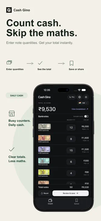 Cash Gino: Cash Counting screenshot 1