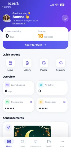 Dicetek Employee Self Service screenshot 1