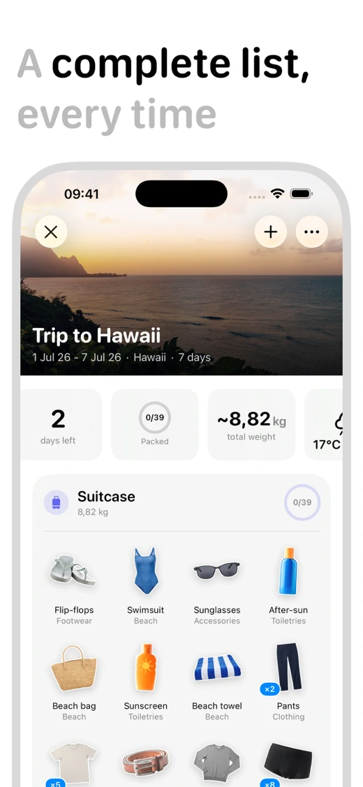 Packing List - PackGoat screenshot 3