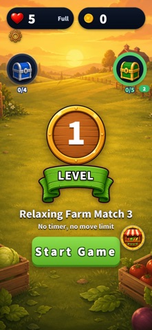 Veggie Fruit Match 3 Cooking Screenshot 1 of 4