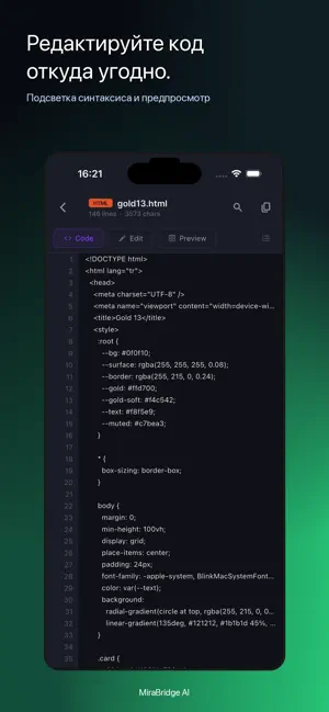 MiraBridge AI Code Remote iPhone screenshot 3