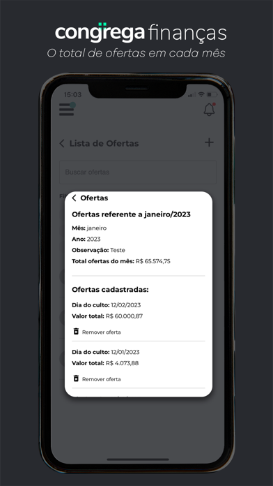Congrega - Gestão para Igrejas iPhone screenshot