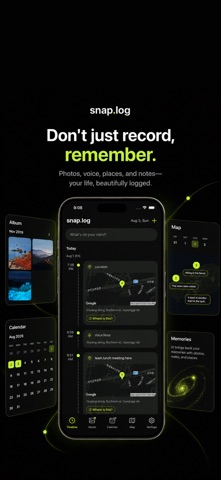 snap.log: Photo Diary Lifelog iPhone screenshot